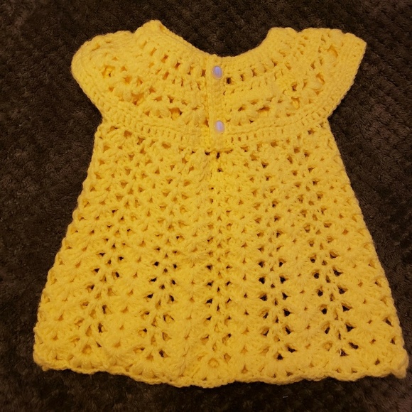 Handmade Crochet 3 Piece Dress Set - Picture 2 of 4